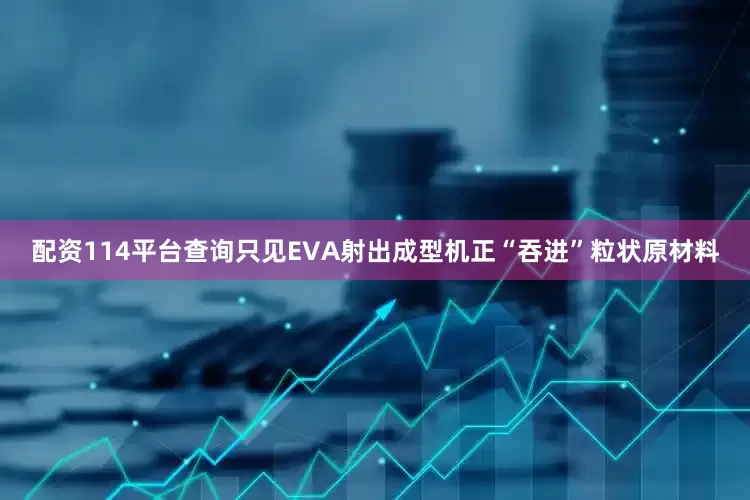 配资114平台查询只见EVA射出成型机正“吞进”粒状原材料